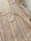 Beige and light blue striped ticking. Spain c.1950 - 142×184 cm