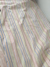 Beige and light blue striped ticking. Spain c.1950 - Lot of 2 pieces
