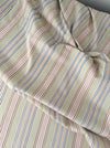 Beige and light blue striped ticking. Spain c.1950 - Lot of 2 pieces