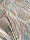 Beige and light blue striped ticking. Spain c.1950 - Lot of 2 pieces