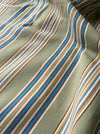 Beige and light blue striped ticking. Spain c.1950 - Lot of 3 pieces