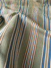 Beige and light blue striped ticking. Spain c.1950 - Lot of 3 pieces
