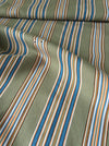 Beige and light blue striped ticking. Spain c.1950 - Lot of 3 pieces