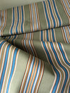 Beige and light blue striped ticking. Spain c.1950 - Lot of 3 pieces