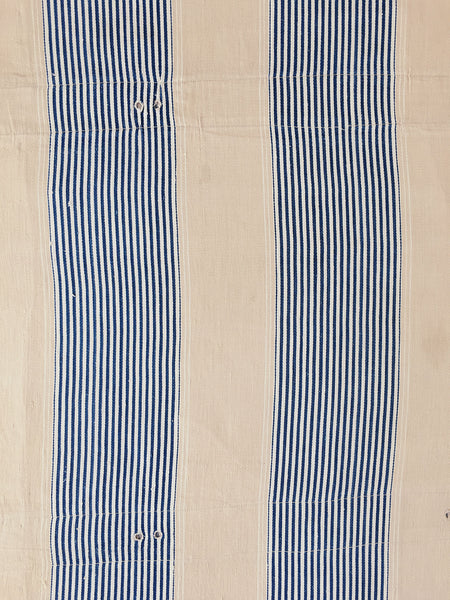 NeutralFALSE Stripes Antique European Ticking Fabric Recovered Panels REC-RA-BEIGE-007 - Ticking Depot