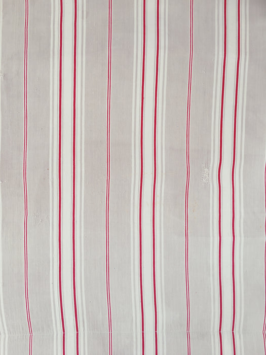 Red and beige striped ticking. Spain c.1900