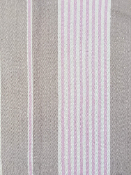 NeutralFALSE Stripes Antique European Ticking Fabric Recovered Panels REC-RA-BEIGE-011 - Ticking Depot