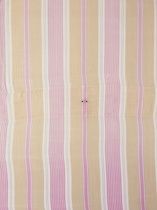  Pink and beige striped ticking. Spain c.1900 - 54×195 cm