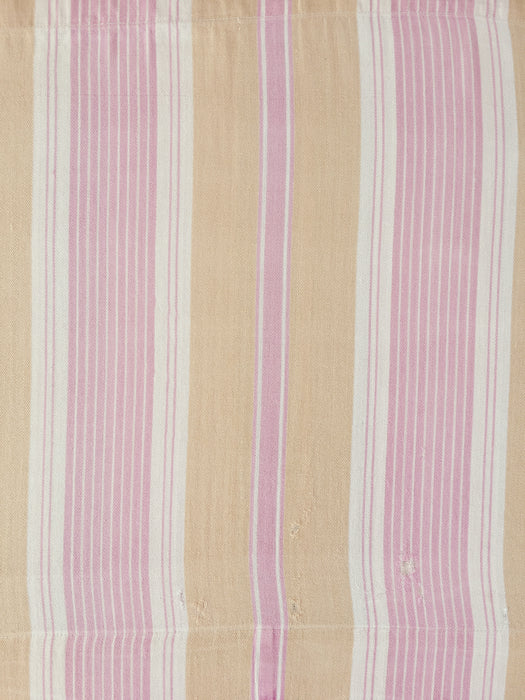  Pink and beige striped ticking. Spain c.1900 - 54×195 cm