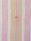  Pink and beige striped ticking. Spain c.1900 - 54×195 cm