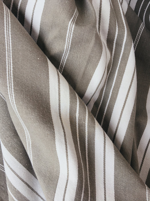 Grey and white striped ticking. Spain c.1900 - Lot of 4 pieces