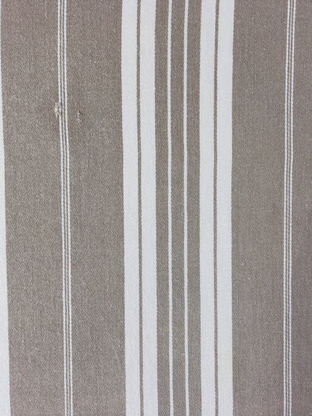 Grey and white striped ticking. Spain c.1900 - Lot of 4 pieces