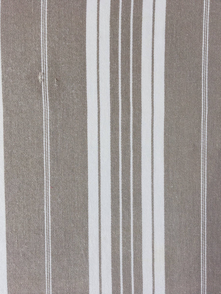 Neutral Stripes Antique European Ticking Fabric Recovered Panels REC-RA-BEIGE-014 - Ticking Depot