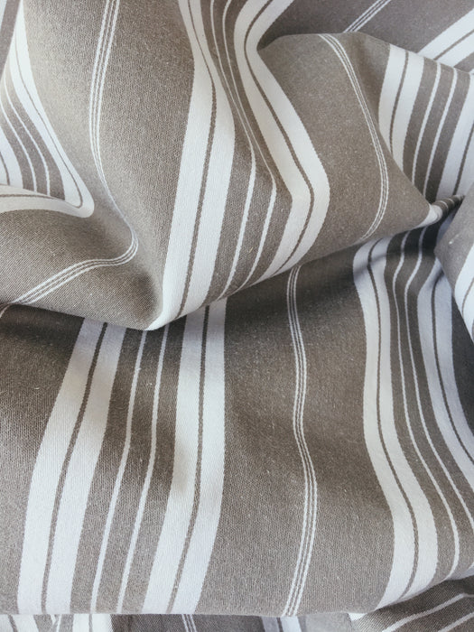 Grey and white striped ticking. Spain c.1900 - Lot of 4 pieces
