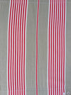 Red and beige striped ticking. Spain c.1900 - Lot of 2 pieces