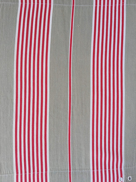 NeutralFALSE Stripes Antique European Ticking Fabric Recovered Panels REC-RA-BEIGE-015 - Ticking Depot