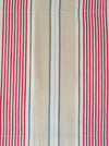 Red, blue and beige striped ticking. Spain c.1900 - Lot of 2 pieces