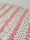 Red, blue and beige striped ticking. Spain c.1900 - Lot of 2 pieces