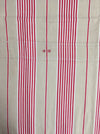 Red and beige striped ticking. Spain c.1900 - Lot of 5 pieces