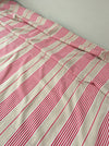 Red and beige striped ticking. Spain c.1900 - Lot of 5 pieces