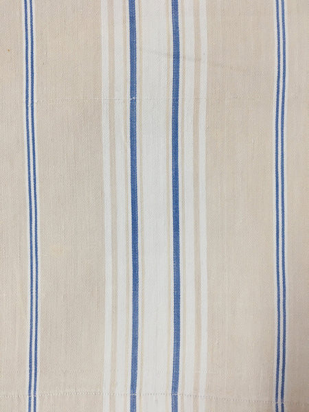 NeutralFALSE Stripes Antique European Ticking Fabric Recovered Panels REC-RA-BEIGE-020 - Ticking Depot