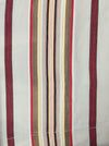 Red, beige, and brown striped ticking. Spain c.1950 - Lot of 2 pieces