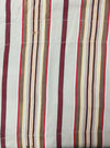 Red, beige, and brown striped ticking. Spain c.1950 - Lot of 2 pieces