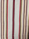 Red, beige, and brown striped ticking. Spain c.1950 - Lot of 2 pieces