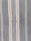 Gray and white striped ticking. Spain c.1900 - Lot of 2 pieces