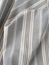 Gray and white striped ticking. Spain c.1900 - Lot of 2 pieces