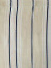 Blue, white and beige striped ticking. Very rare. Spain c.1900 - 92×136 cm