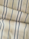 Blue, white and beige striped ticking. Very rare. Spain c.1900 - 92×136 cm