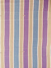 Lilac, blue and beige striped ticking. Spain c.1950 - 133×82 cm