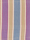 Lilac, blue and beige striped ticking. Spain c.1950 - 133×82 cm