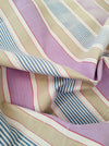 Lilac, blue and beige striped ticking. Spain c.1950 - Lot of 3 pieces