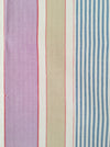 Lilac, blue and beige striped ticking. Spain c.1950 - Lot of 3 pieces