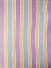 Lilac, blue and beige striped ticking. Spain c.1950 - 108×91 cm