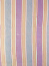 Lilac, blue and beige striped ticking. Spain c.1950 - 108×91 cm