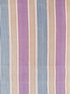 Lilac, blue and beige striped ticking. Spain c.1950 - Lot of 3 pieces