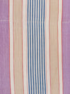 Lilac, blue and beige striped ticking. Spain c.1950 - Lot of 3 pieces