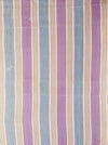 Lilac, blue and beige striped ticking. Spain c.1950 - Lot of 3 pieces