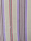Lilac, blue and beige striped ticking. Spain c.1950 - Lot of 2 pieces