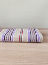 Lilac, blue and beige striped ticking. Spain c.1950 - Lot of 7 pieces