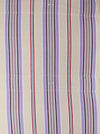 Lilac, blue and beige striped ticking. Spain c.1950 - Lot of 7 pieces