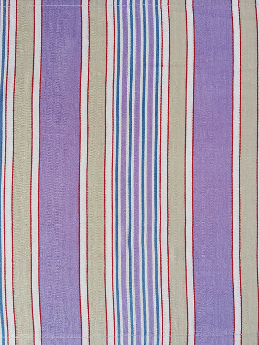 Lilac Stripes Antique European Ticking Fabric Recovered Panels REC-RA-LILA-005 - Ticking Depot