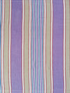Lilac, blue and beige striped ticking. Spain c.1950 - 55×100 cm