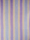 Lilac, blue and beige striped ticking. Spain c.1950 - 55×100 cm