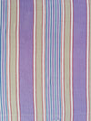 Lilac, blue and beige striped ticking. Spain c.1950 - 55×100 cm