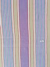 Lilac, blue and beige striped ticking. Spain c.1950 - 55×100 cm