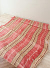 Beige and orange striped ticking. Extra soft. Spain c.1940 - Lot of 3 pieces